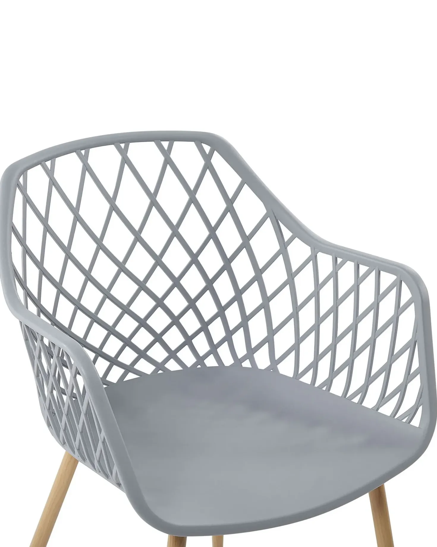 Set di 2 sedie da pranzo NASHUA Grigio chiaro