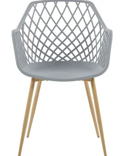 Set di 2 sedie da pranzo NASHUA Grigio chiaro