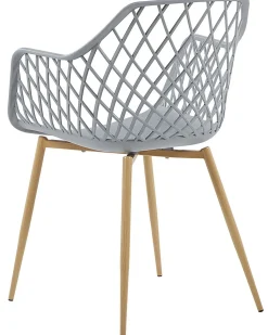 Set di 2 sedie da pranzo NASHUA Grigio chiaro