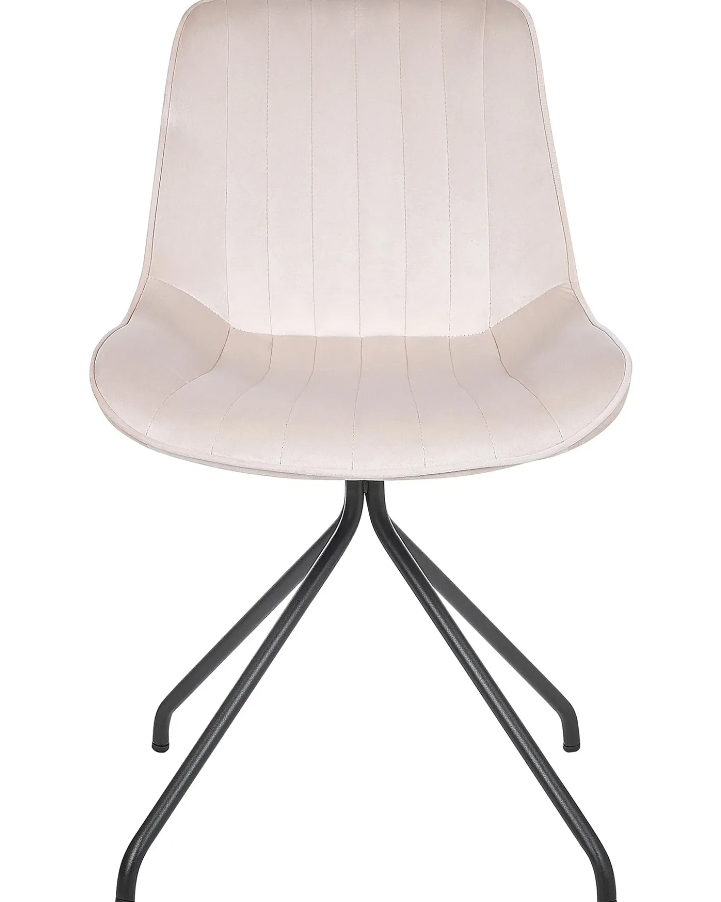 Set di 2 sedie da pranzo NAVASOTA Velluto Beige