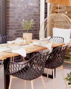Set di 2 sedie da pranzo NASHUA Nero