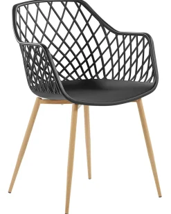 Set di 2 sedie da pranzo NASHUA Nero