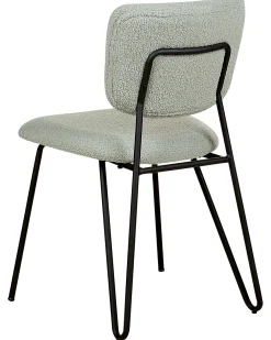 Set di 2 sedie da pranzo NELKO Bouclé Verde chiaro