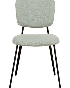 Set di 2 sedie da pranzo NELKO Bouclé Verde chiaro