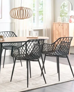 Set di 2 sedie da pranzo NASHUA II Nero