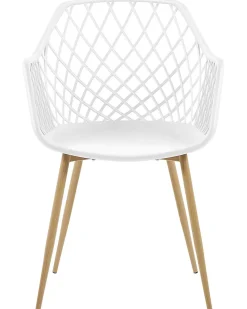 Set di 2 sedie da pranzo NASHUA Bianco