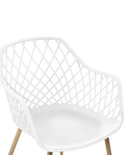 Set di 2 sedie da pranzo NASHUA Bianco