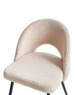 Set di 2 sedie da pranzo ONAGA Bouclé Beige