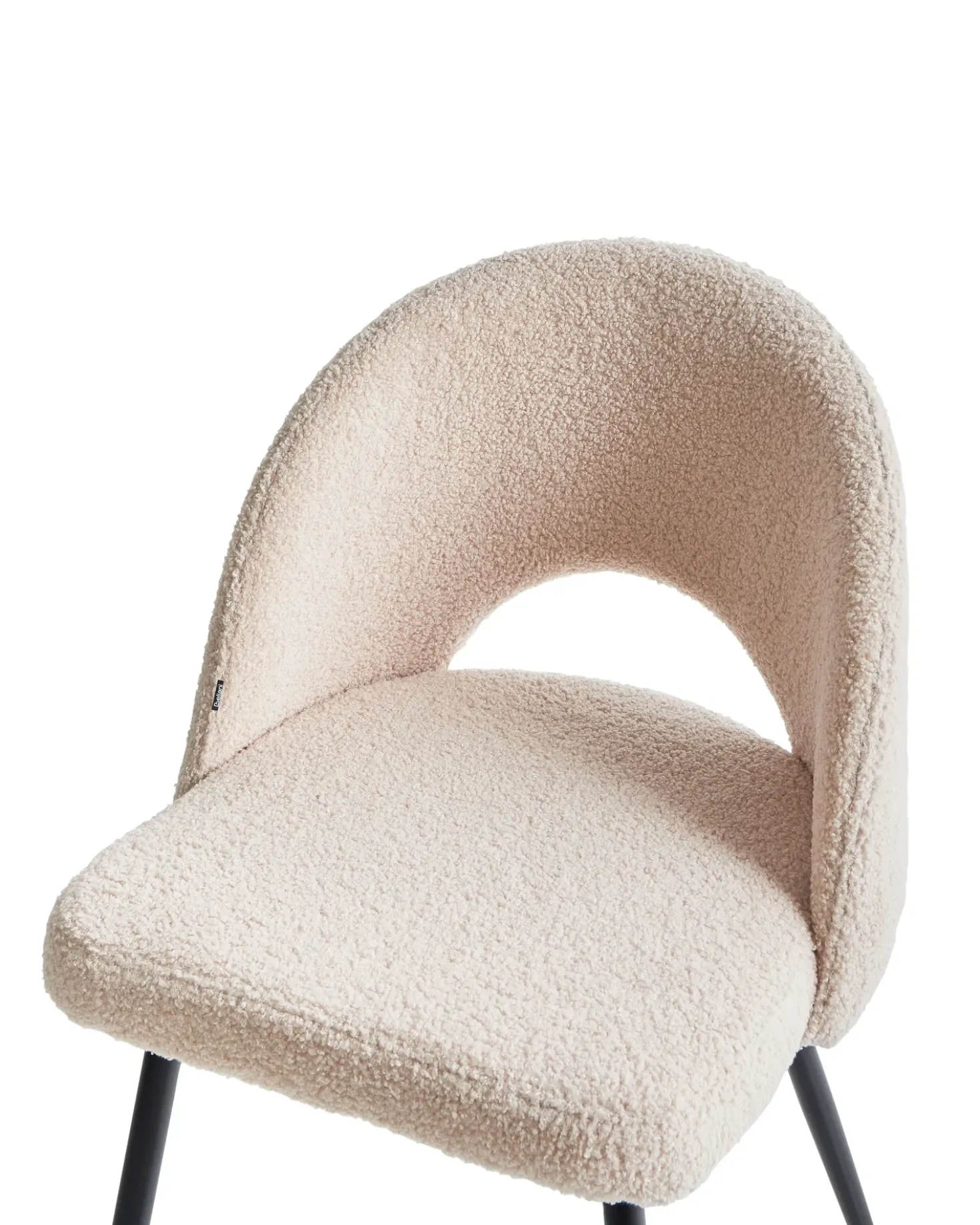 Set di 2 sedie da pranzo ONAGA Bouclé Beige