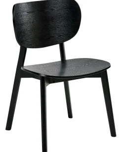 Set di 2 sedie da pranzo OVERLY Legno Nero