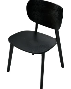 Set di 2 sedie da pranzo OVERLY Legno Nero