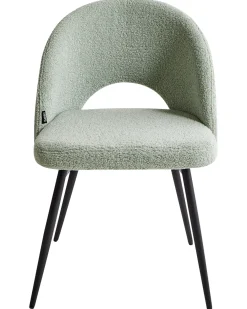 Set di 2 sedie da pranzo ONAGA Bouclé Verde chiaro