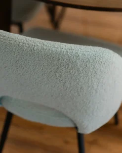 Set di 2 sedie da pranzo ONAGA Bouclé Verde chiaro