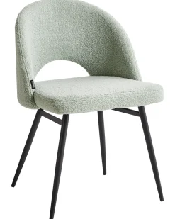Set di 2 sedie da pranzo ONAGA Bouclé Verde chiaro