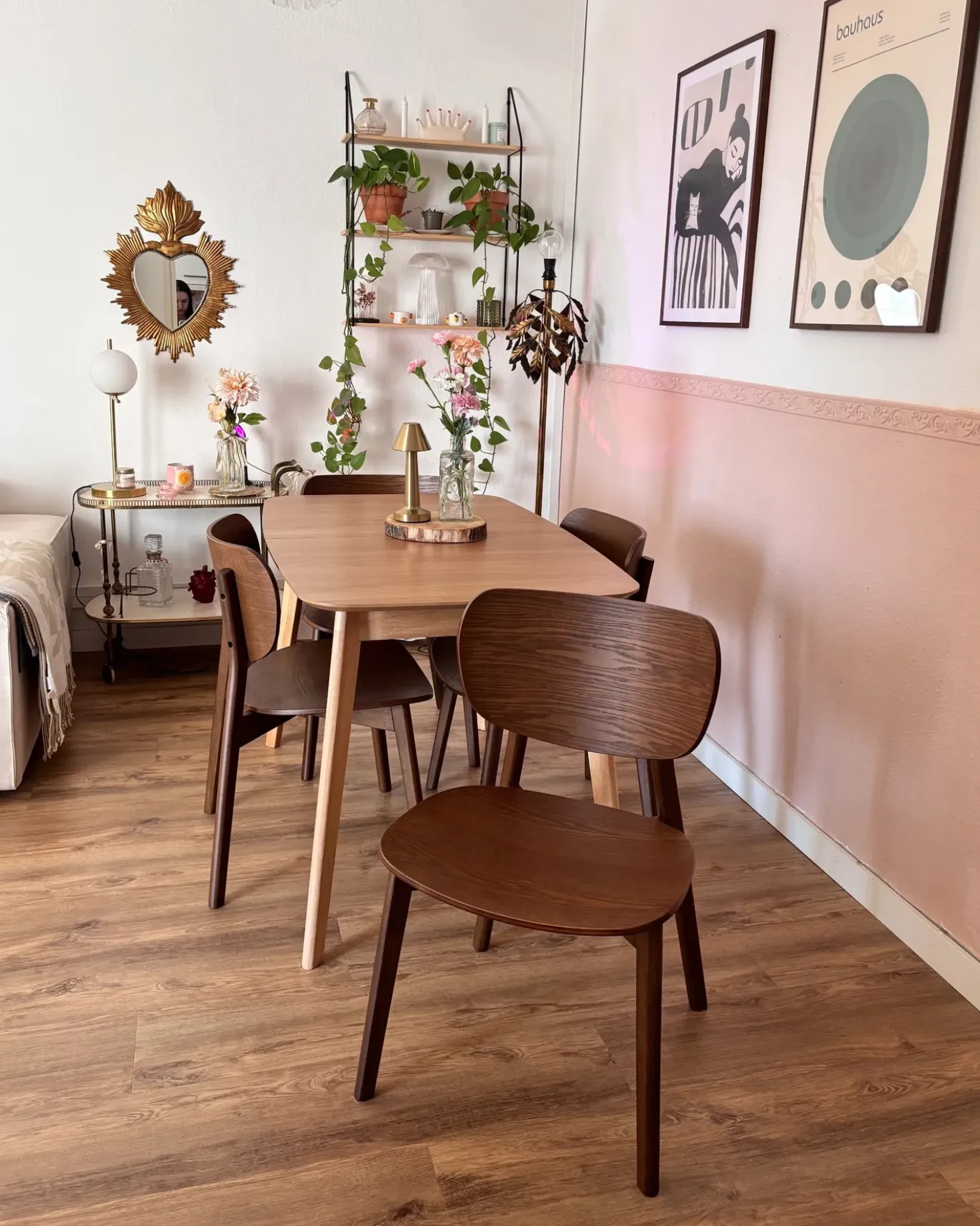 Set di 2 sedie da pranzo OVERLY Legno Marrone