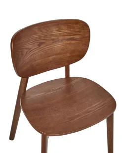 Set di 2 sedie da pranzo OVERLY Legno Marrone