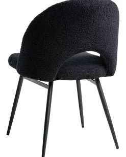 Set di 2 sedie da pranzo ONAGA Bouclé Nero