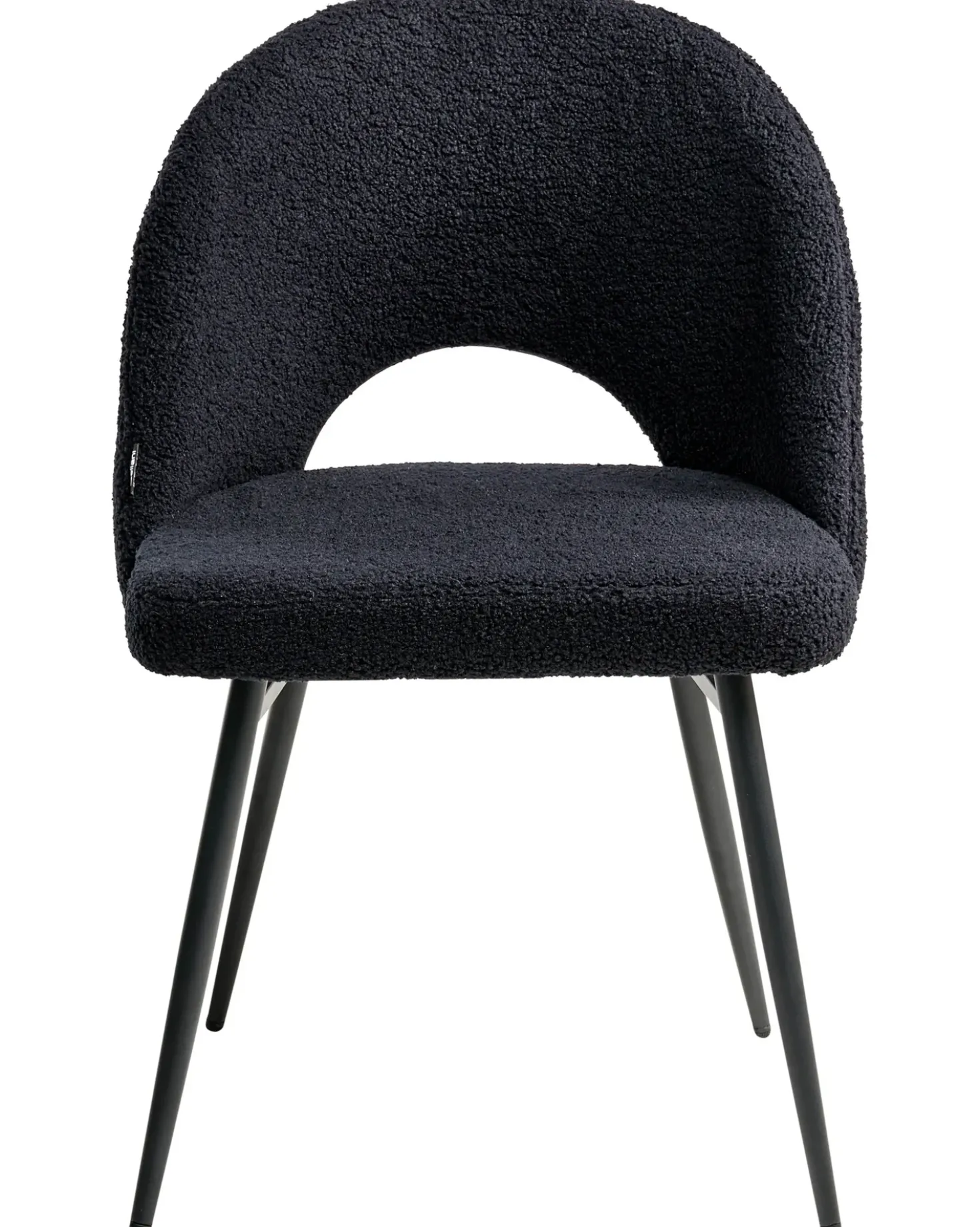 Set di 2 sedie da pranzo ONAGA Bouclé Nero