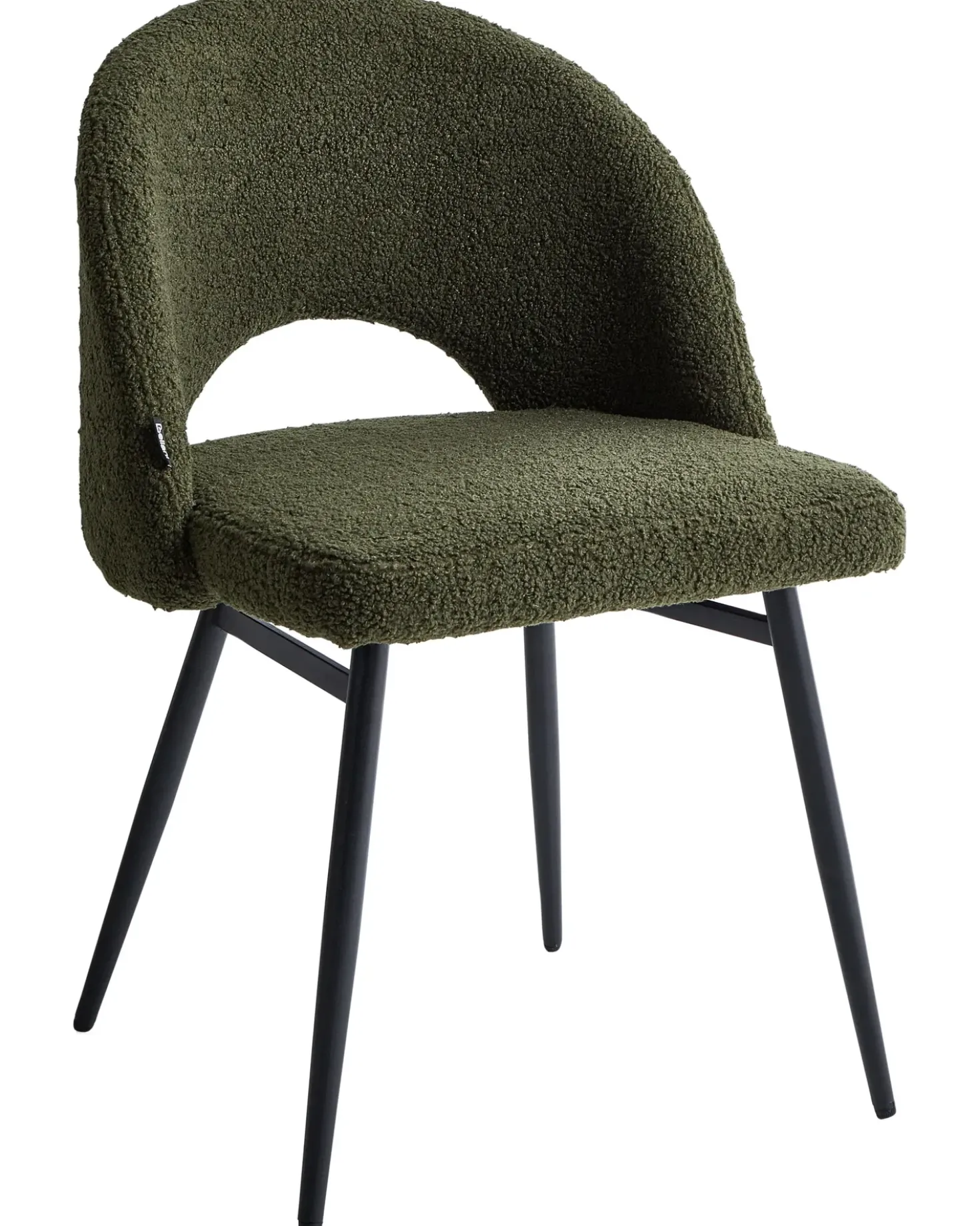 Set di 2 sedie da pranzo ONAGA Bouclé Verde scuro