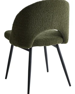 Set di 2 sedie da pranzo ONAGA Bouclé Verde scuro