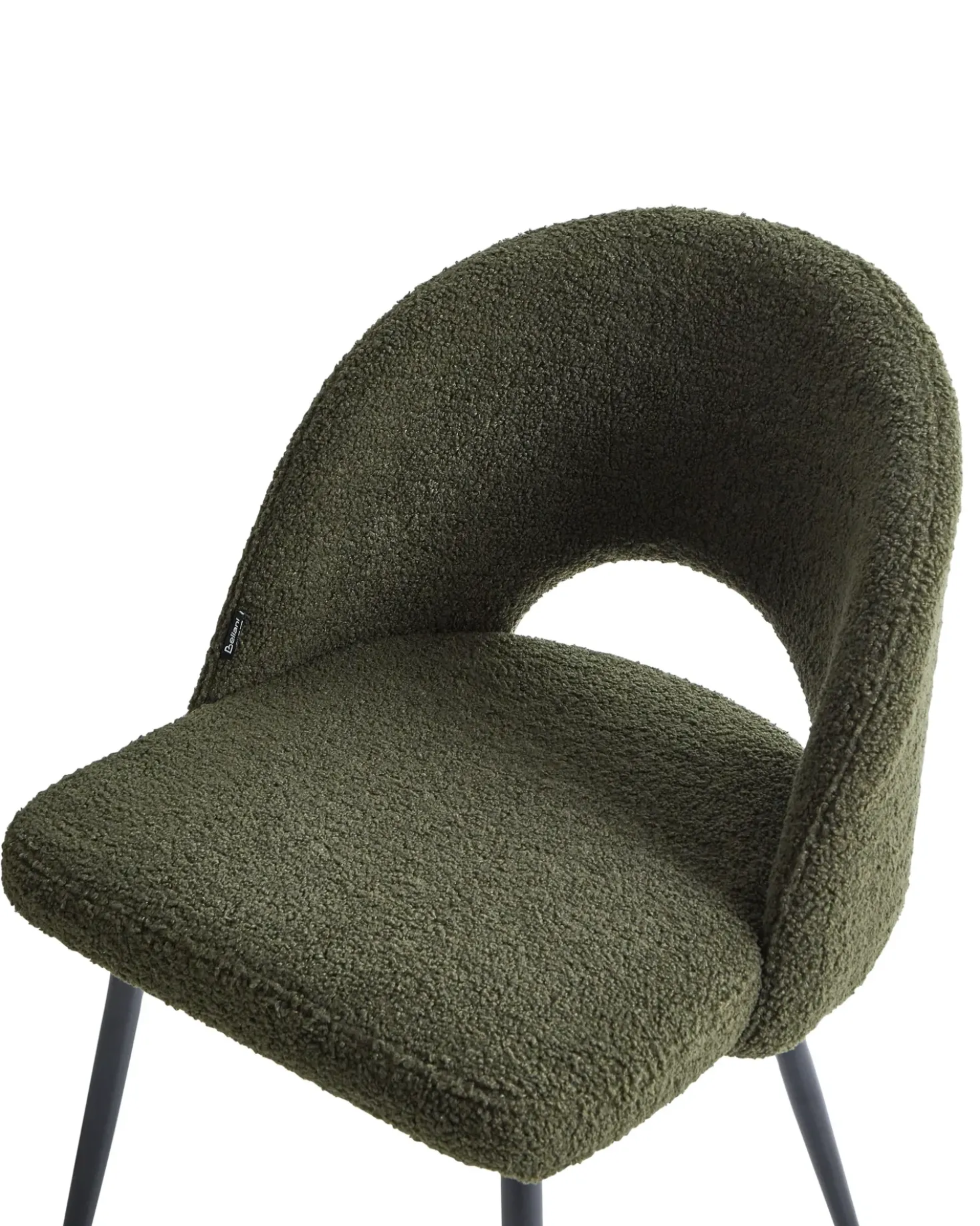 Set di 2 sedie da pranzo ONAGA Bouclé Verde scuro