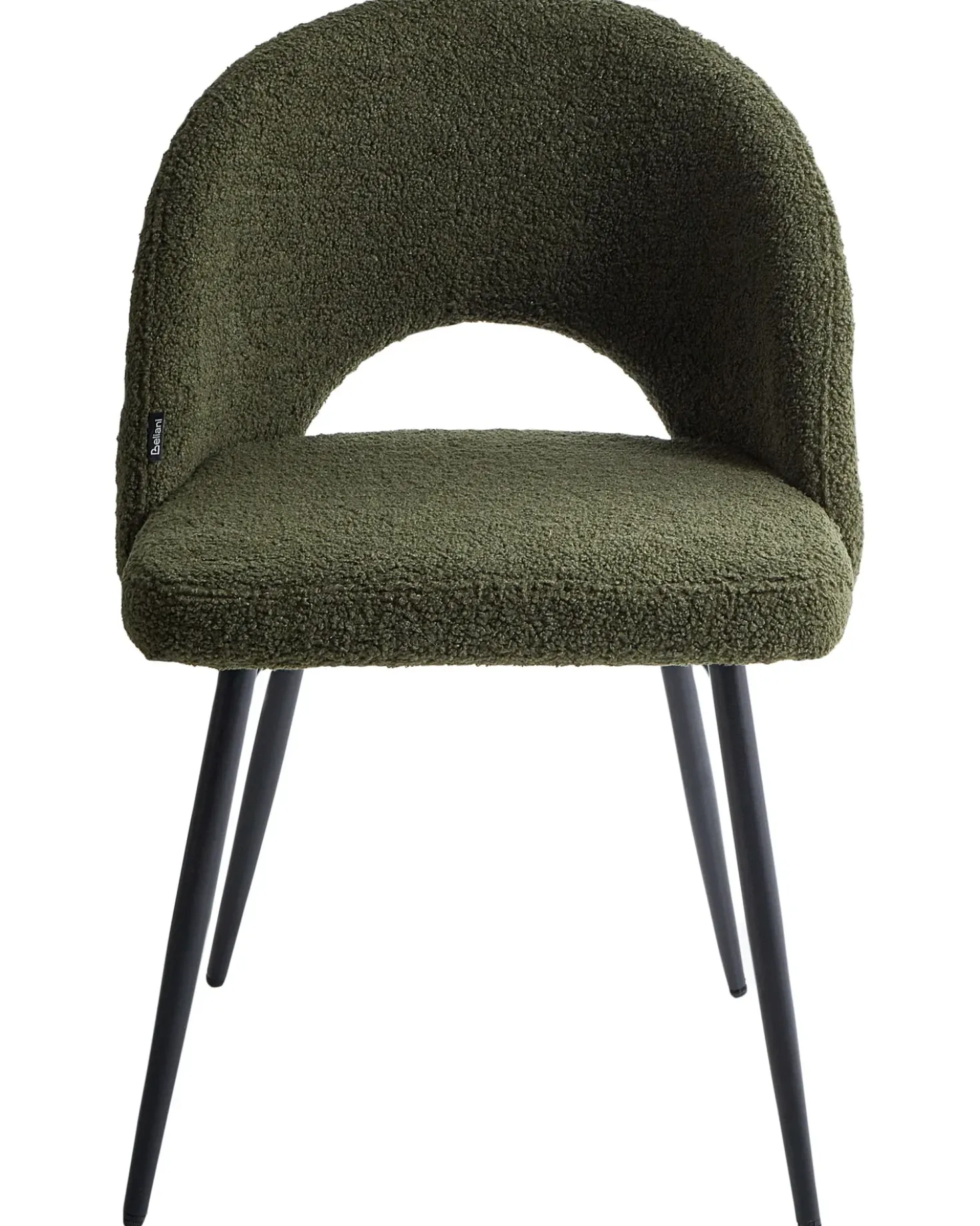 Set di 2 sedie da pranzo ONAGA Bouclé Verde scuro