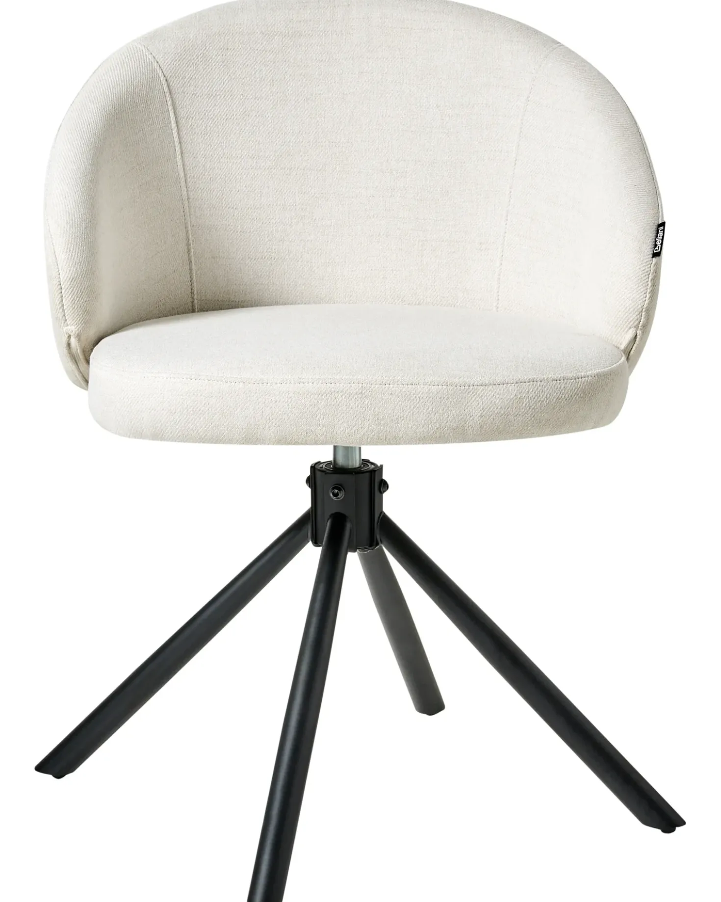 Set di 2 sedie da pranzo OVALO Tessuto Bianco sporco