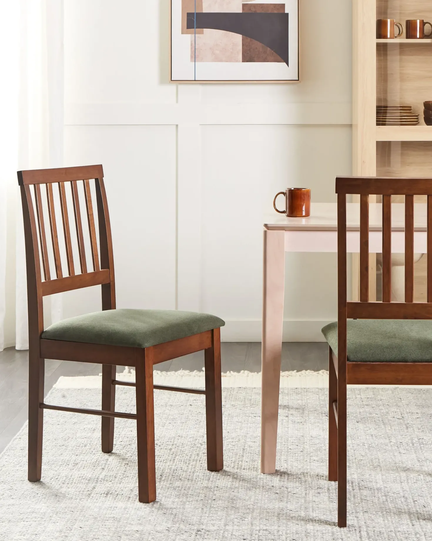 Set di 2 sedie da pranzo ORONO Legno Marrone scuro