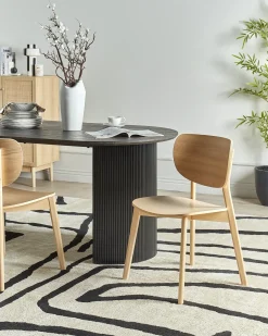 Set di 2 sedie da pranzo OVERLY Legno Marrone chiaro