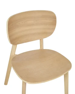 Set di 2 sedie da pranzo OVERLY Legno Marrone chiaro