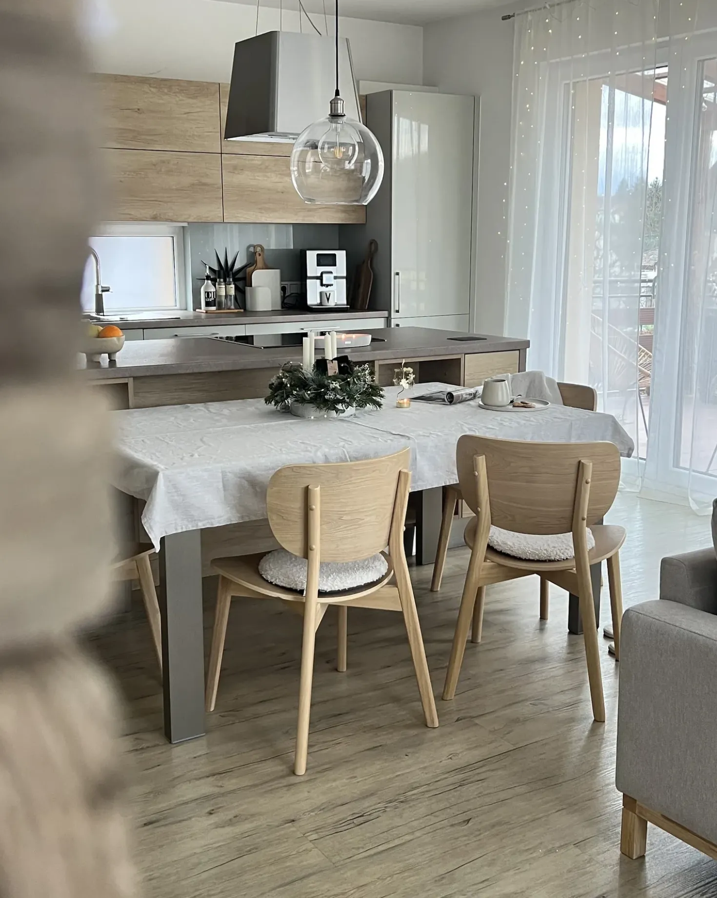 Set di 2 sedie da pranzo OVERLY Legno Marrone chiaro