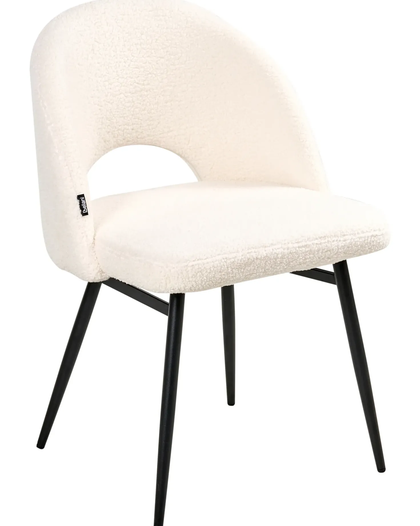 Set di 2 sedie da pranzo ONAGA Bouclé Bianco