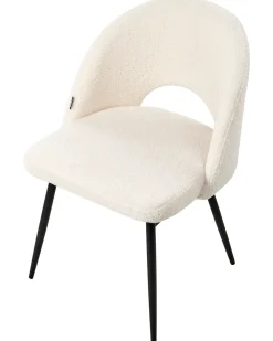 Set di 2 sedie da pranzo ONAGA Bouclé Bianco