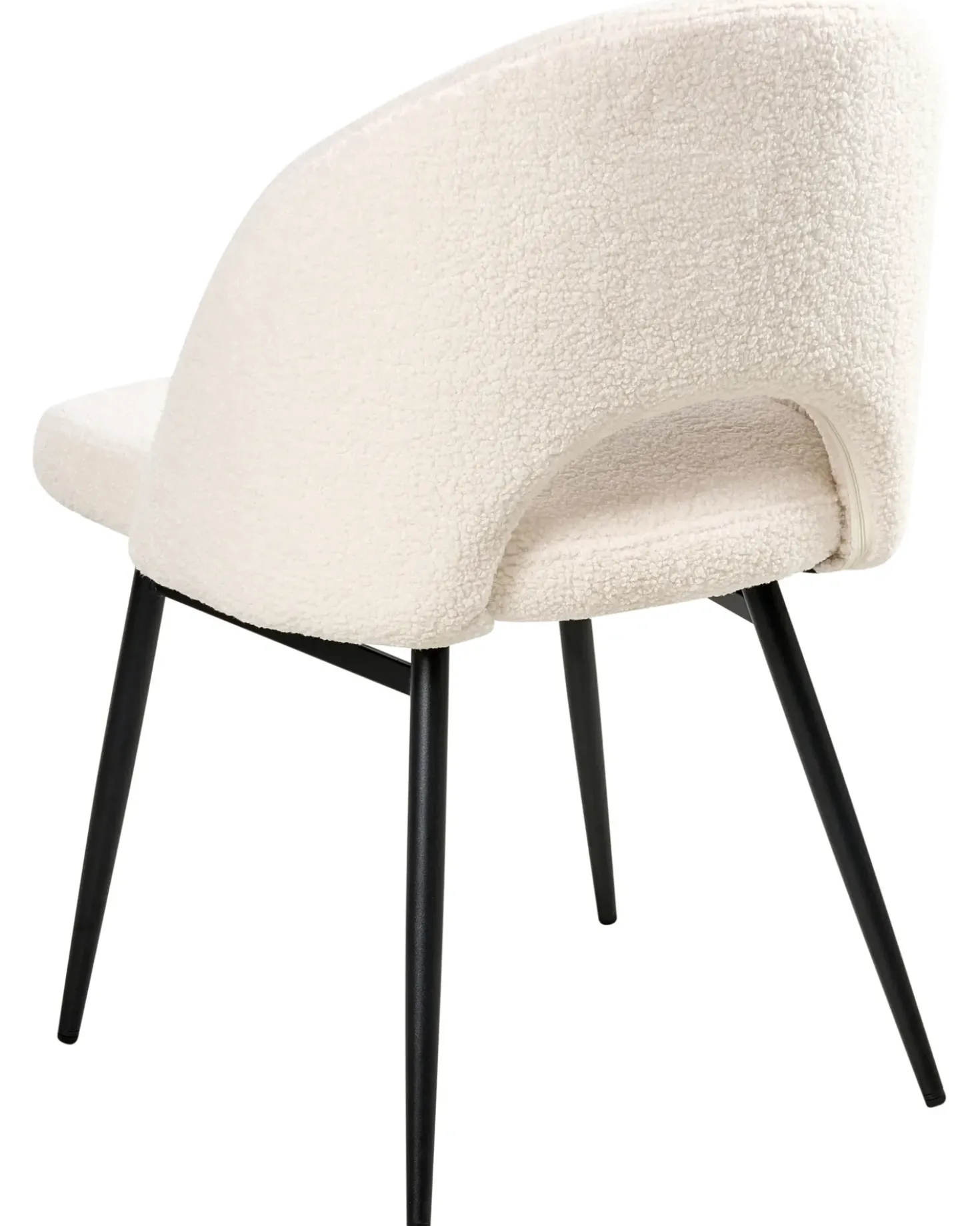 Set di 2 sedie da pranzo ONAGA Bouclé Bianco