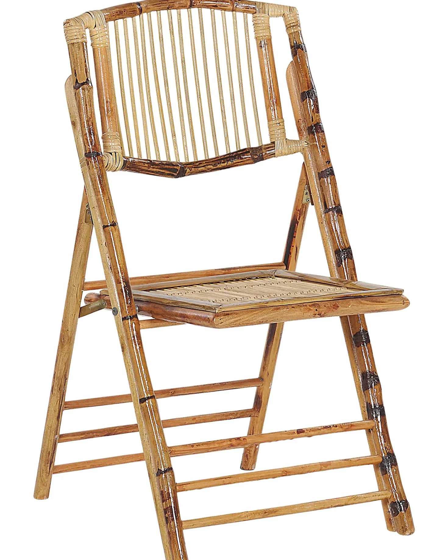 Set di 4 sedie da pranzo Pieghevole TRENTOR Bambù Naturale