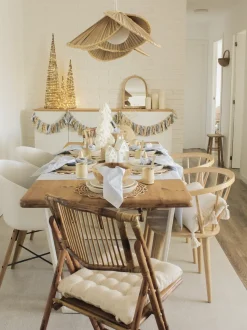 Set di 4 sedie da pranzo Pieghevole TRENTOR Bambù Naturale