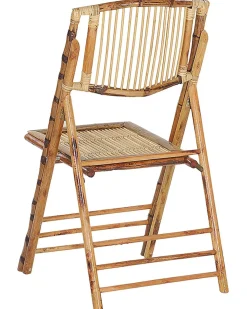 Set di 4 sedie da pranzo Pieghevole TRENTOR Bambù Naturale