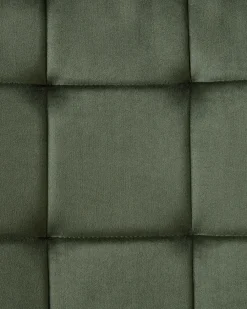 Set di 4 sedie da pranzo POWELL Velluto Verde oliva