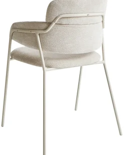 Set di 2 sedie da pranzo PAONIA Ciniglia Beige chiaro