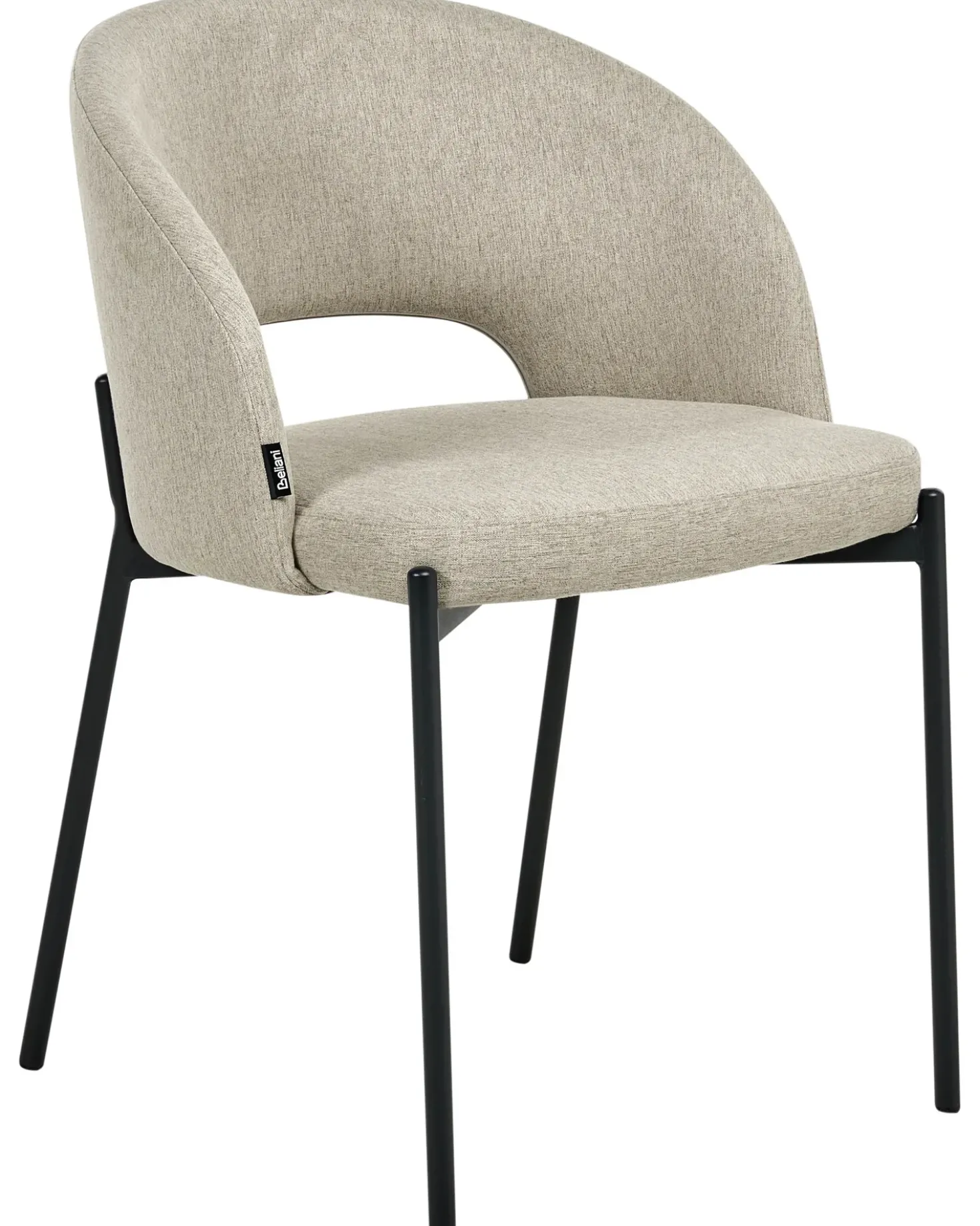 Set di 2 sedie da pranzo PENNY Tessuto Beige sabbia