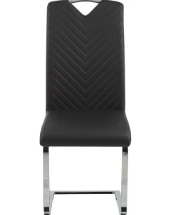 Set di 2 sedie da pranzo PICKNES Pelle sintetica Nero