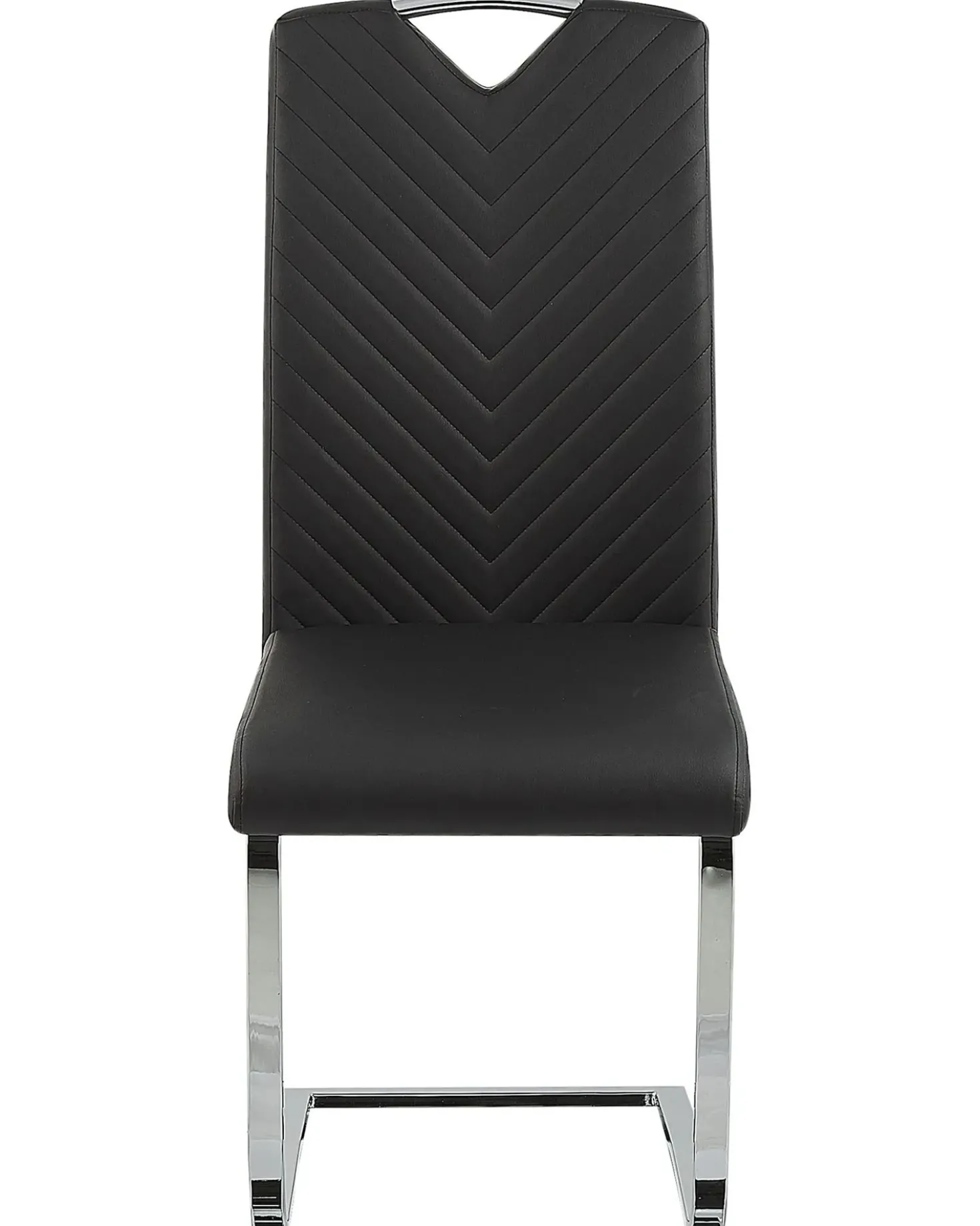 Set di 2 sedie da pranzo PICKNES Pelle sintetica Nero