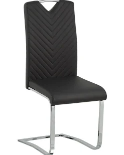Set di 2 sedie da pranzo PICKNES Pelle sintetica Nero
