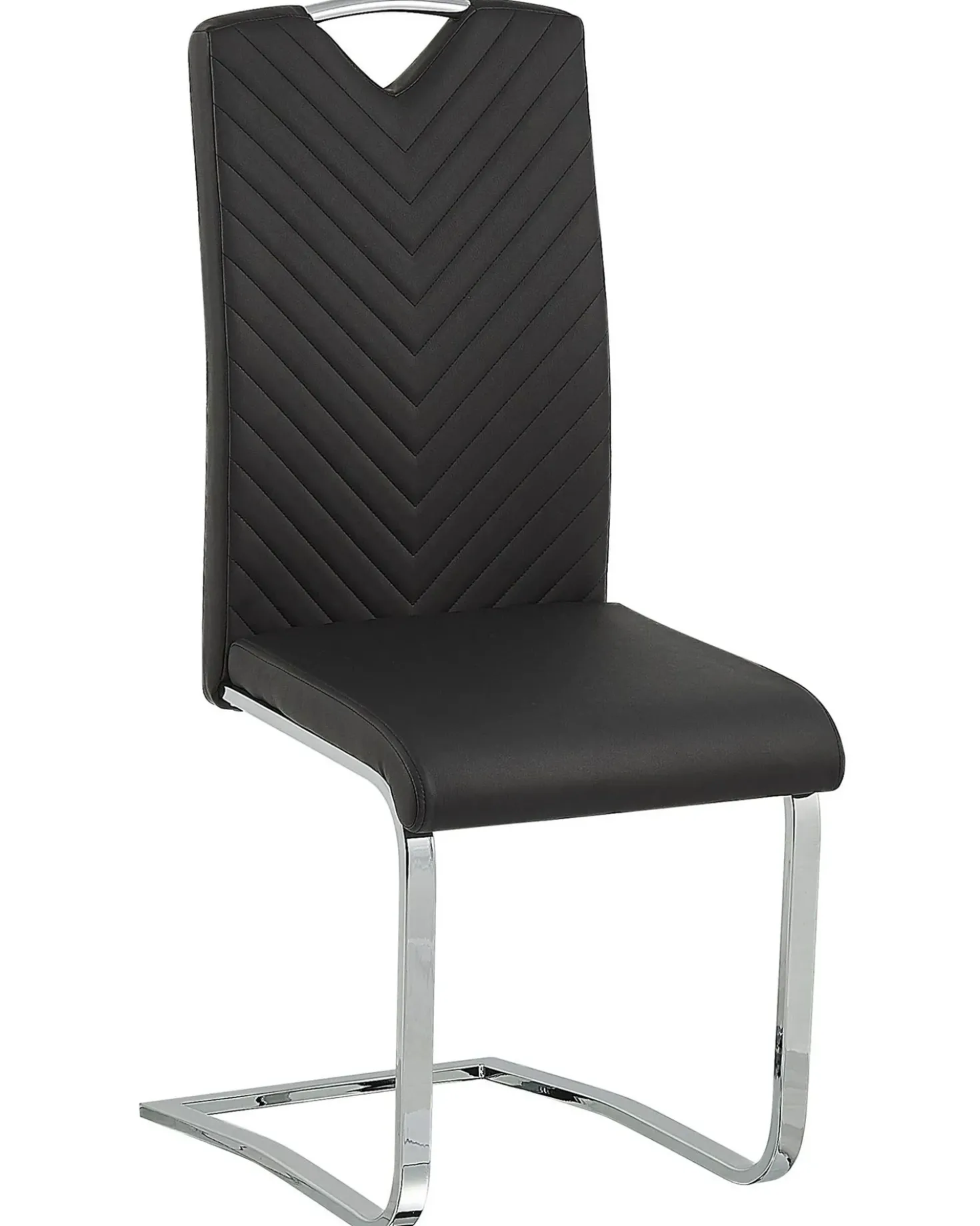 Set di 2 sedie da pranzo PICKNES Pelle sintetica Nero