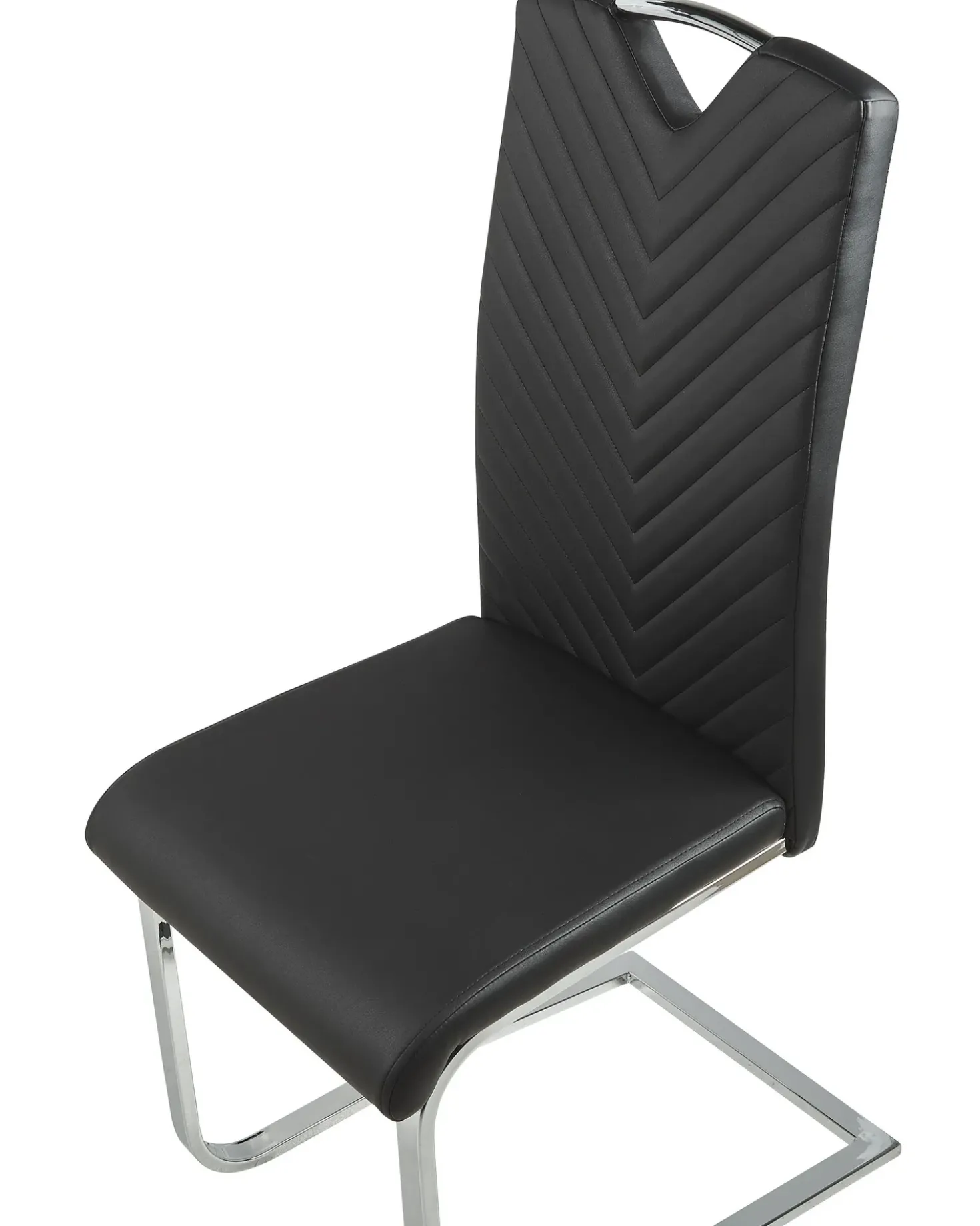 Set di 2 sedie da pranzo PICKNES Pelle sintetica Nero