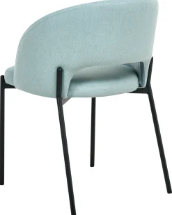 Set di 2 sedie da pranzo PENNY Tessuto Azzurro