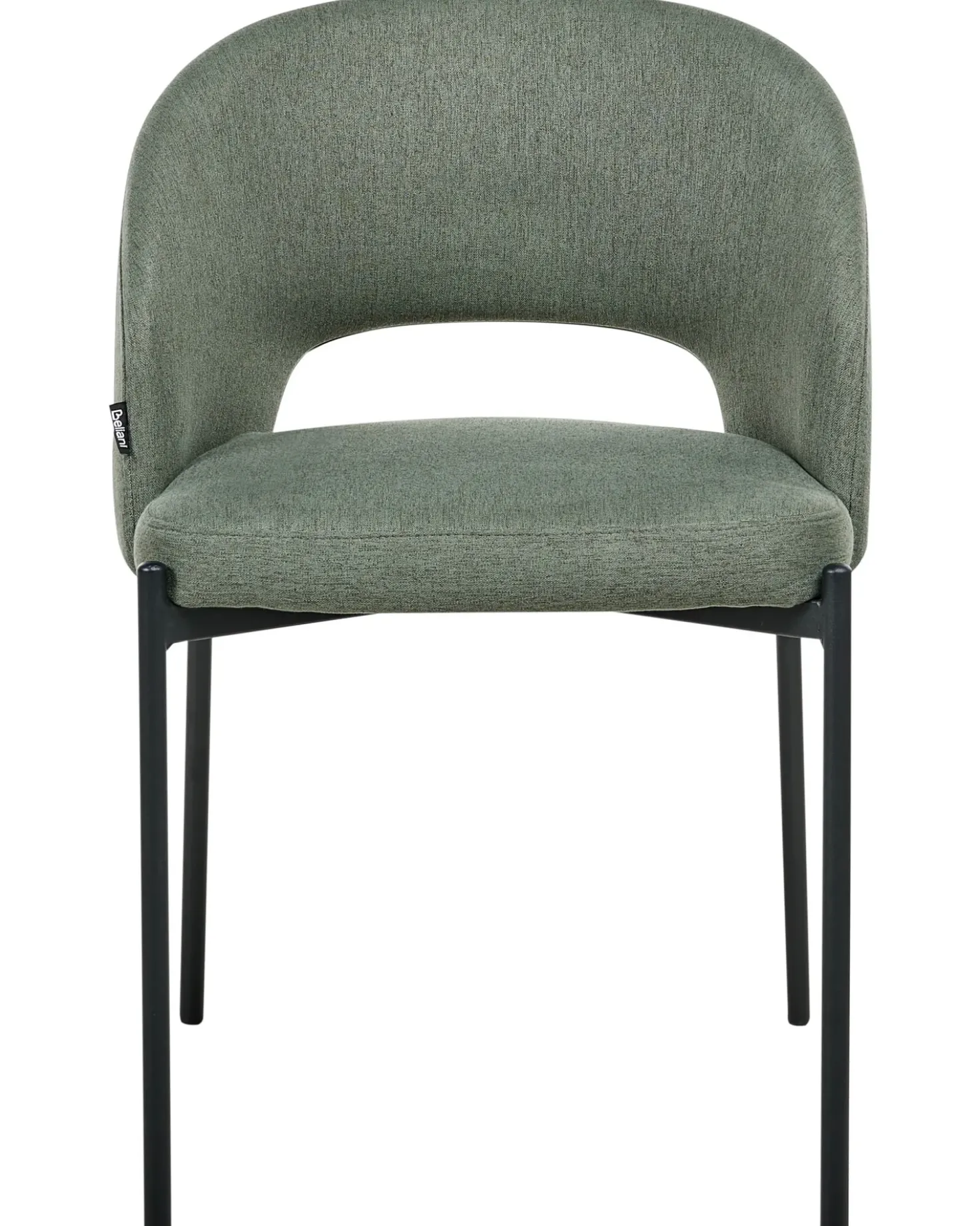 Set di 2 sedie da pranzo PENNY Tessuto Verde scuro
