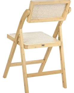 Set di 2 sedie da pranzo Pieghevole MODANE Bambù Marrone chiaro