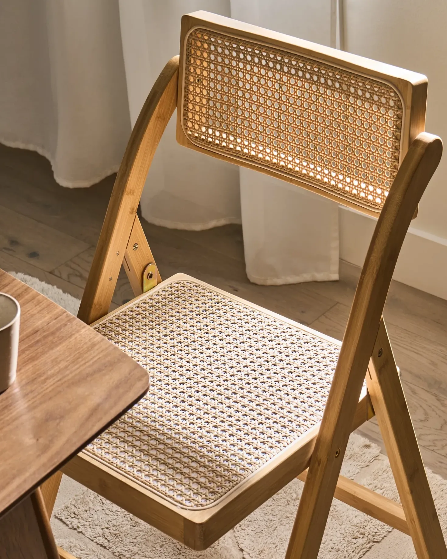 Set di 2 sedie da pranzo Pieghevole MODANE Bambù Marrone chiaro