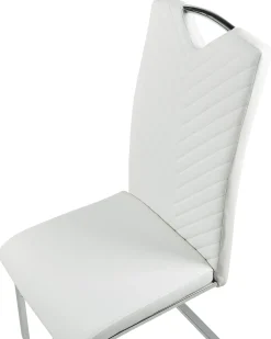 Set di 2 sedie da pranzo PICKNES Pelle sintetica Bianco sporco